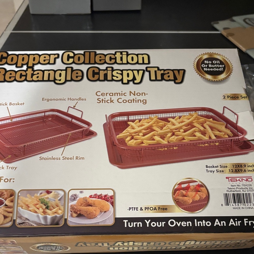 Tekno Copper Collection Non-Stick Crispy Tray - Red